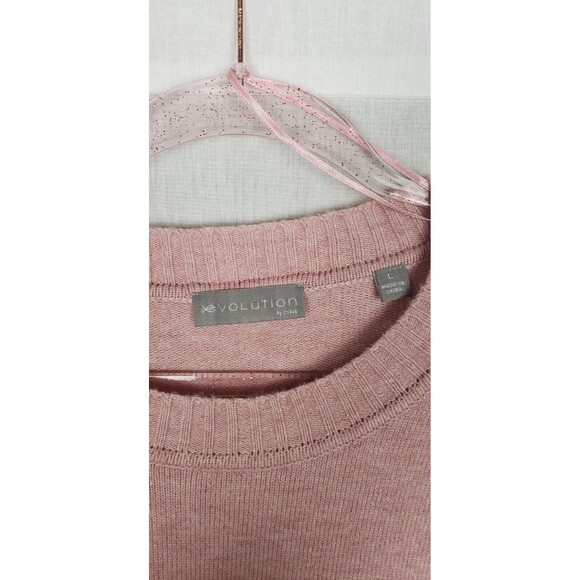 Evolution by Cyrus Pullover Sweater Large Color Block Multicolor Casual Cozy NWT - Picture 3 of 5